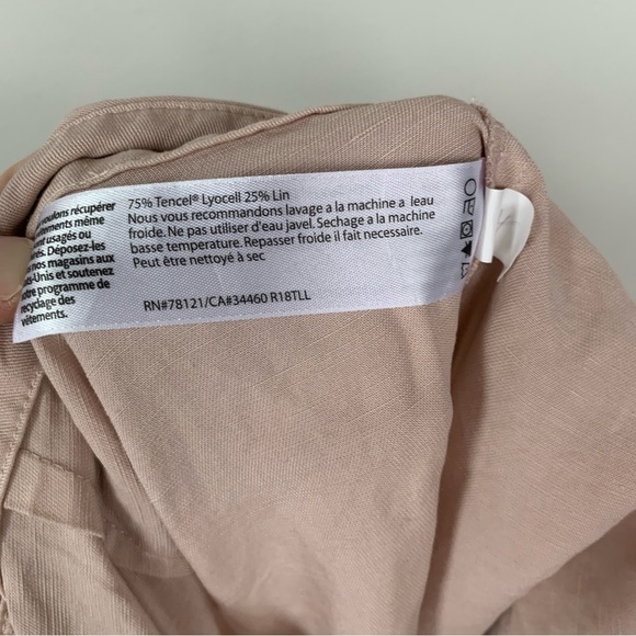 Eileen Fisher Tencel Blend Pink Wide Leg Crop Pants Size 14 - Picture 7 of 7